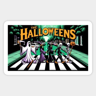 Halloween Street  Abbey Road Parody Sticker